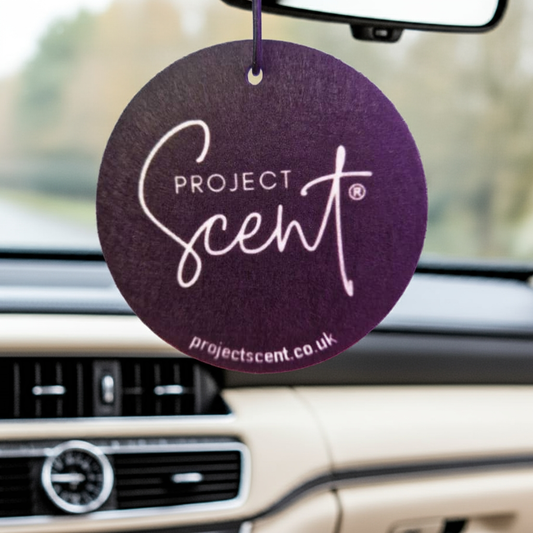 Black Felt Round Car Air Freshener – Long-Lasting, Bold Fragrance