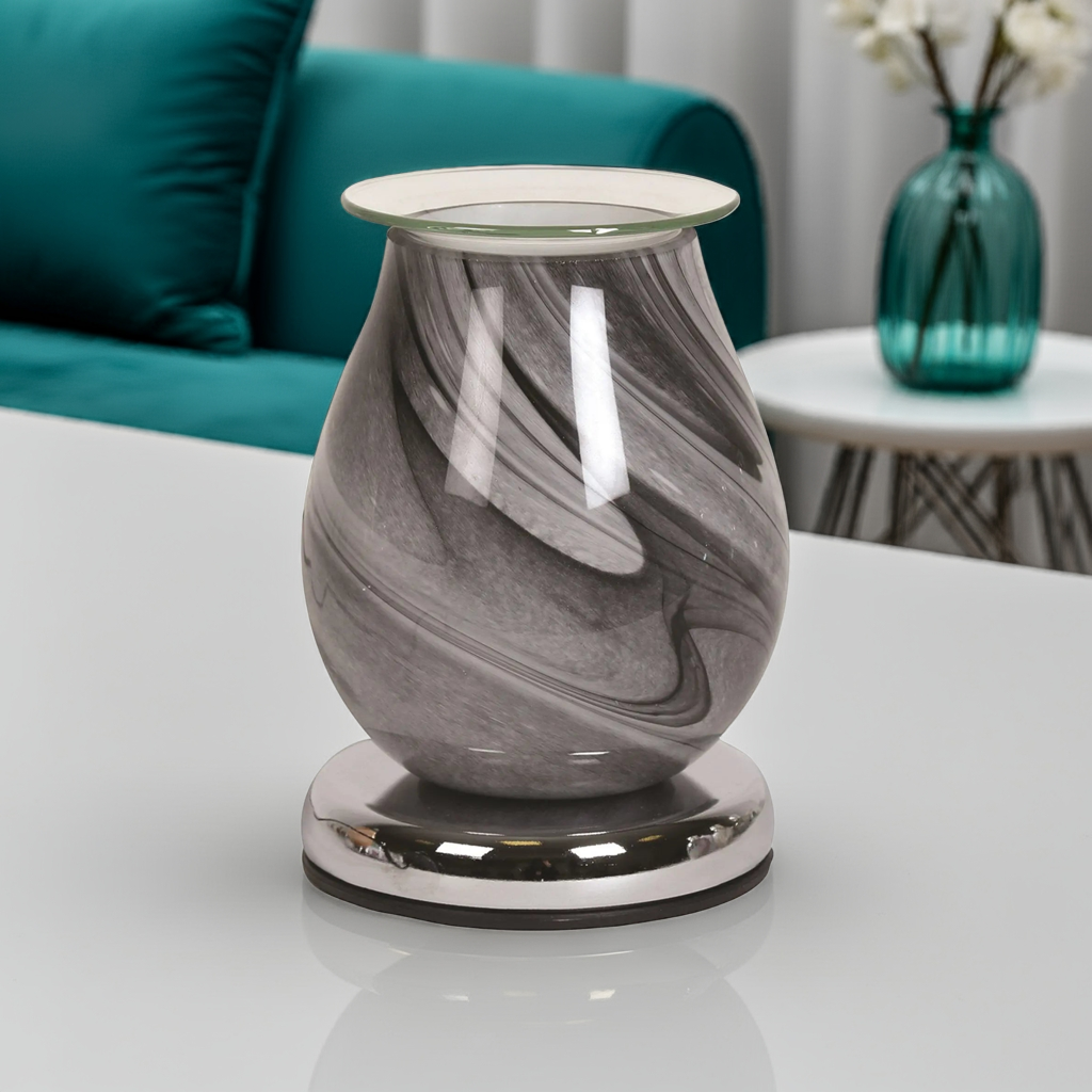 Electric Wax Burner Grey Swirl Touch AR1450