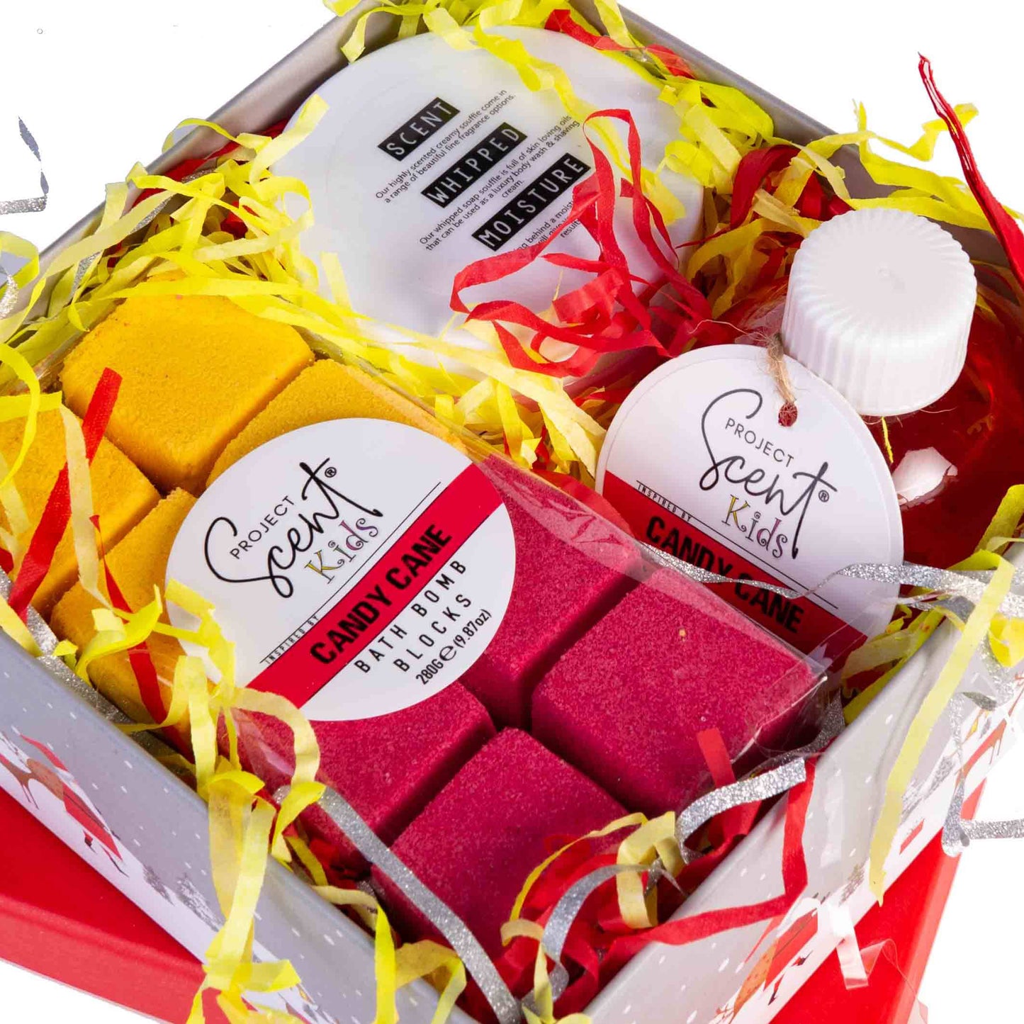 Christmas Kids 16 Bath Bomb Blocks & Body wash Bubble Bath Gift Set - Project Scent LTD