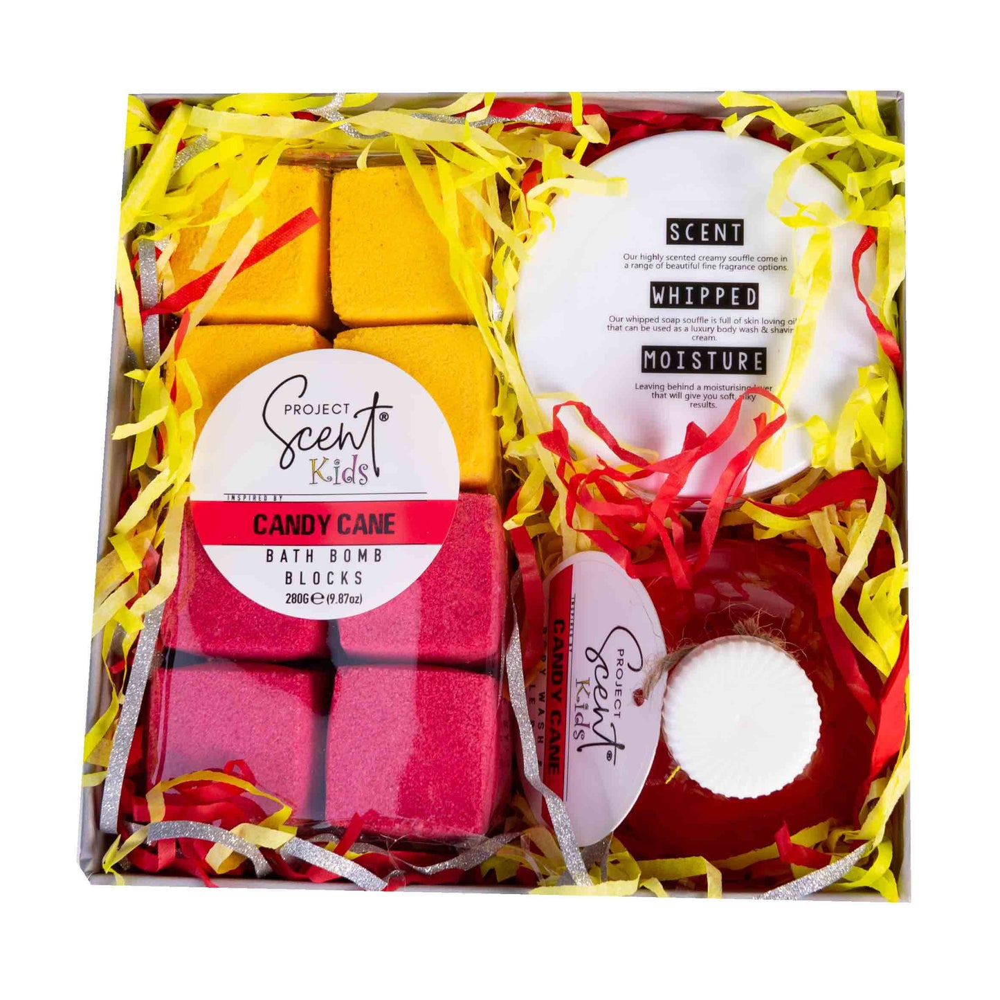 Christmas Kids 16 Bath Bomb Blocks & Body wash Bubble Bath Gift Set - Project Scent LTD