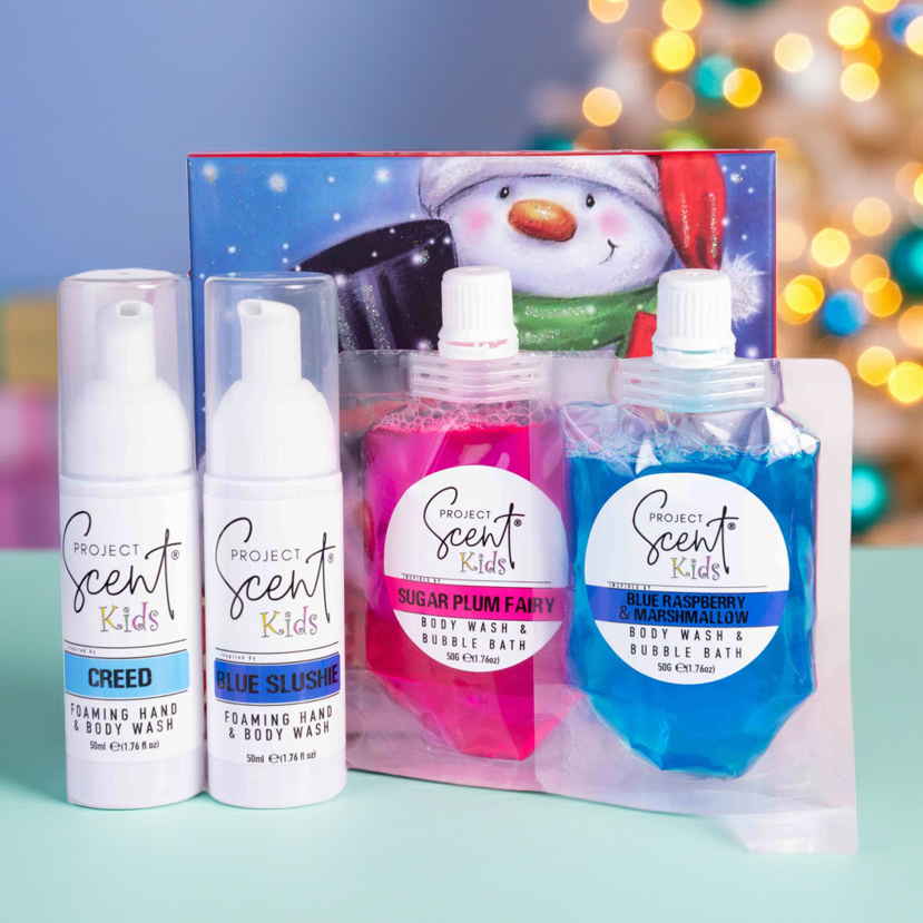 Christmas Kids Foamer & Body Wash/Bubble Bath Gift Set