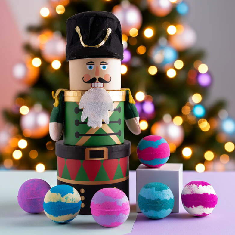 Stacker Gift Set – Christmas Soldier or Gnome (6 Bath Bombs)