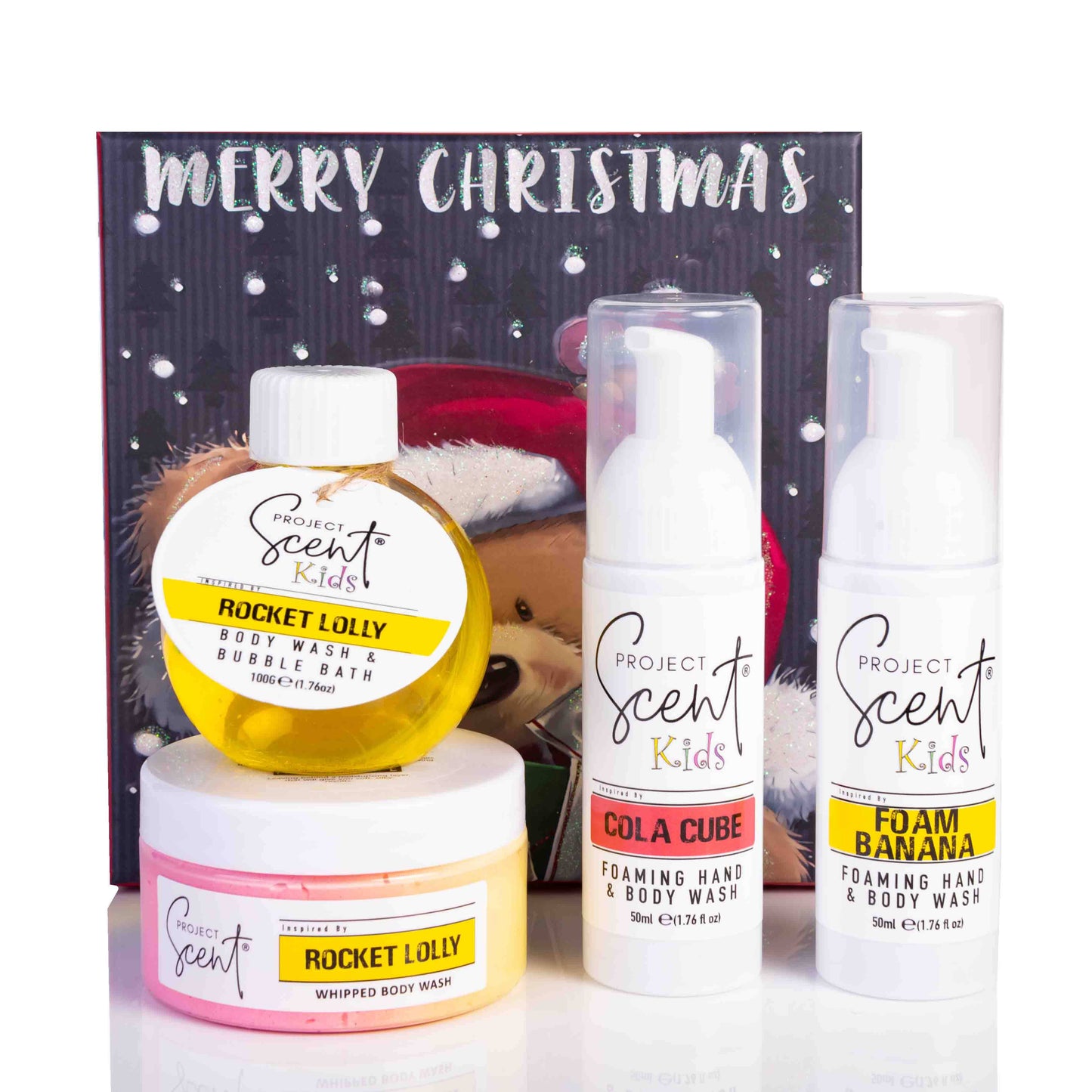 Christmas Kids Body Wash Bubble Bath & Foamer Gift Set - Project Scent LTD