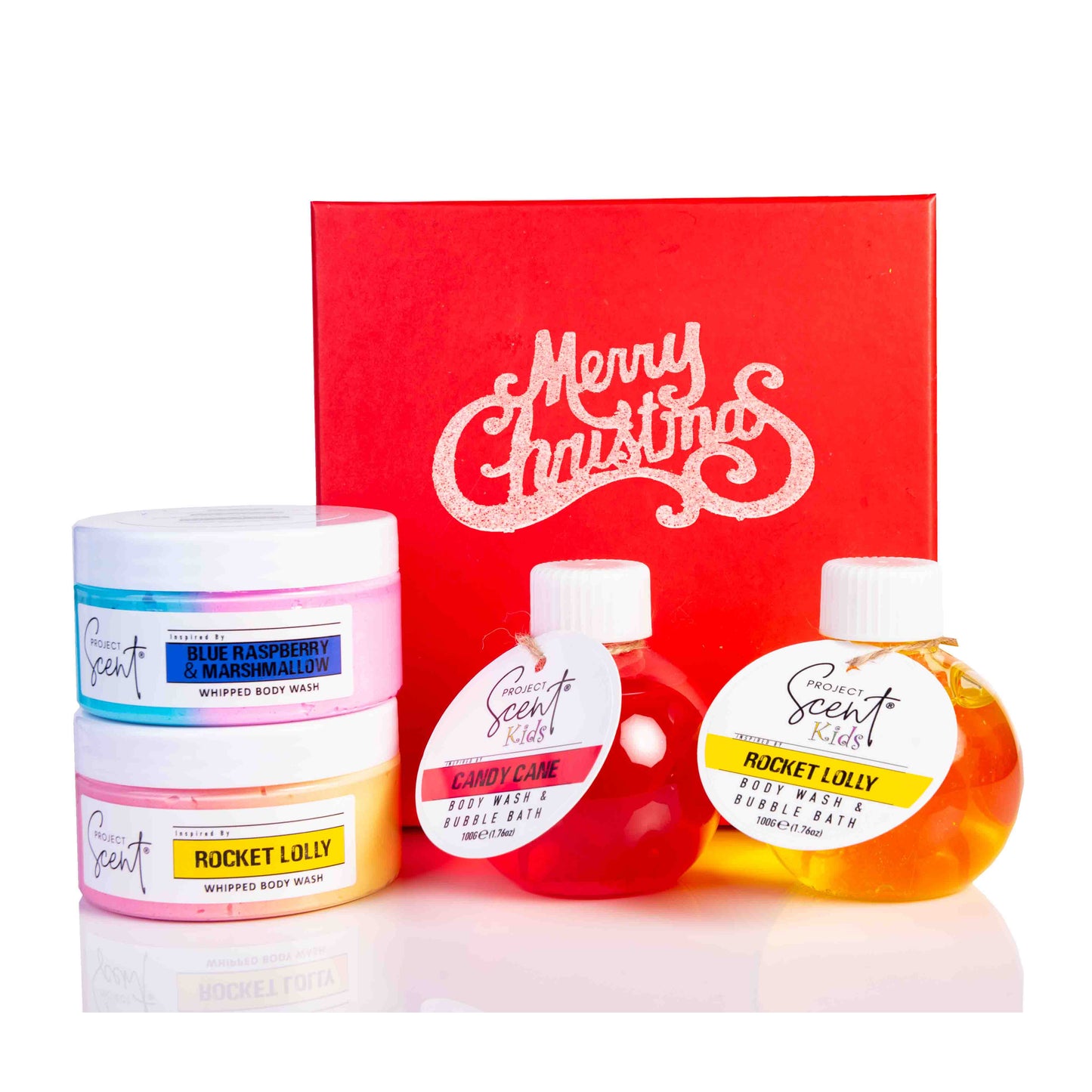 Christmas Kids Whipped & 2 in 1 Body Wash Bubble Bath Gift Set - Project Scent LTD