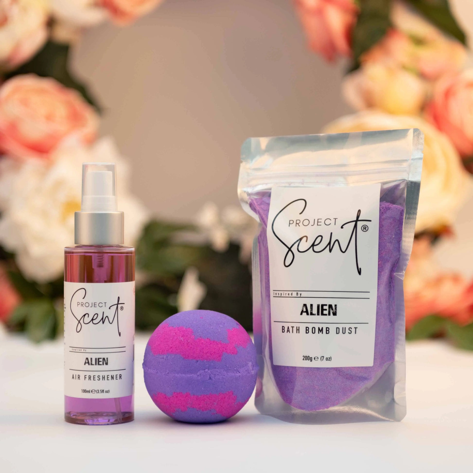Indulgent Spa Gift Box – Bath Bomb, Bath Dust & Air Freshener Project Scent