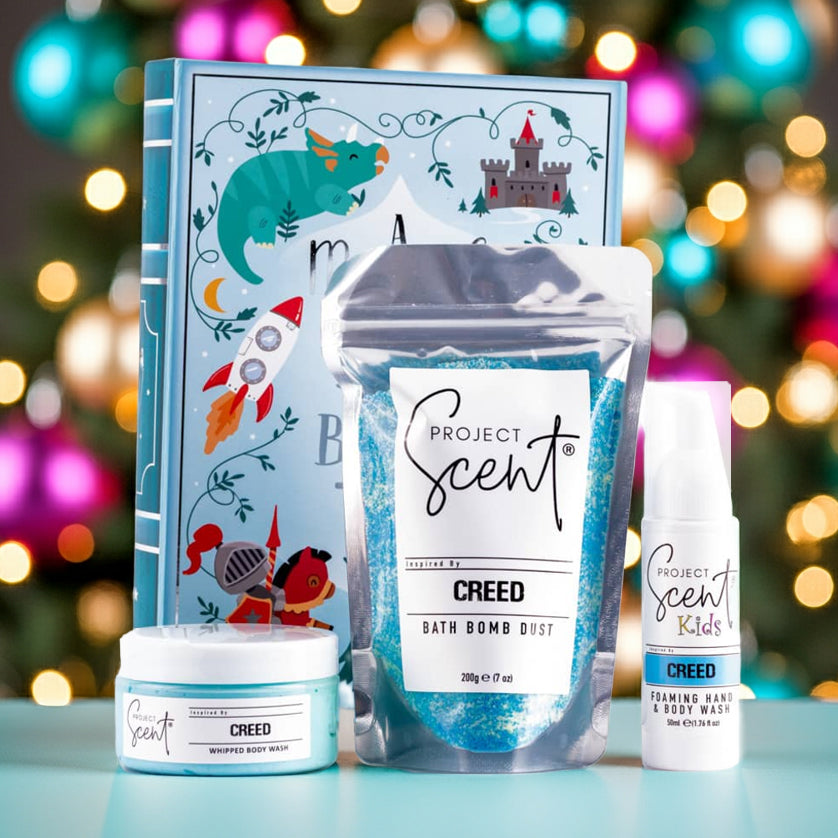 Book Box Gift Set – Bath Dust, Foamer & Soufflé