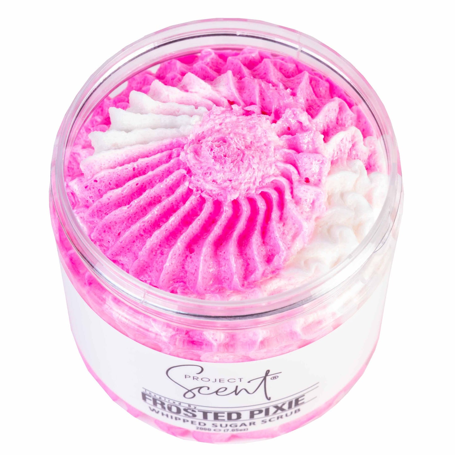 Frosted Pixie (Snow) Inspired Whipped Sugar Scrub With Vitamin E & Cocoa Butter 200g Project Scent