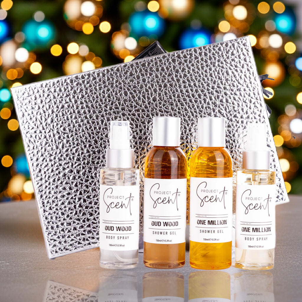 Men’s Christmas Gift Set – 2 Body Sprays & 2 Shower Gels