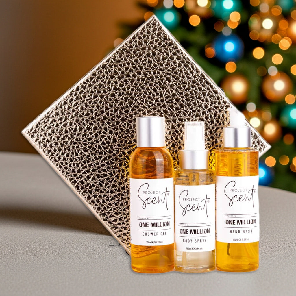 Men’s Christmas Gift Set – Shower Gel, Hand Wash & Body Spray