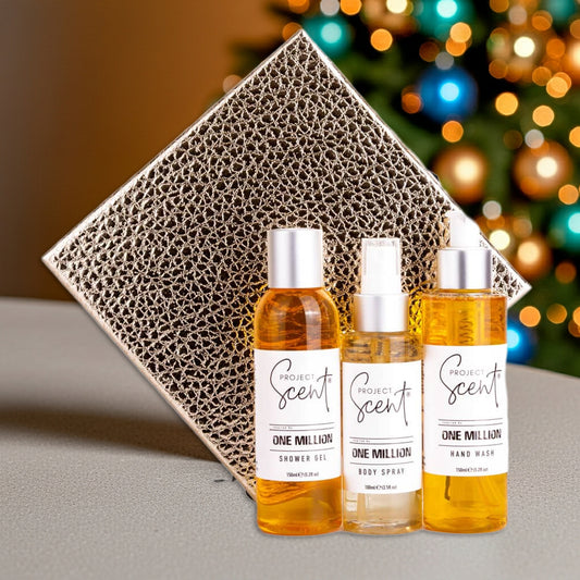 Men’s Christmas Gift Set – Shower Gel, Hand Wash & Body Spray