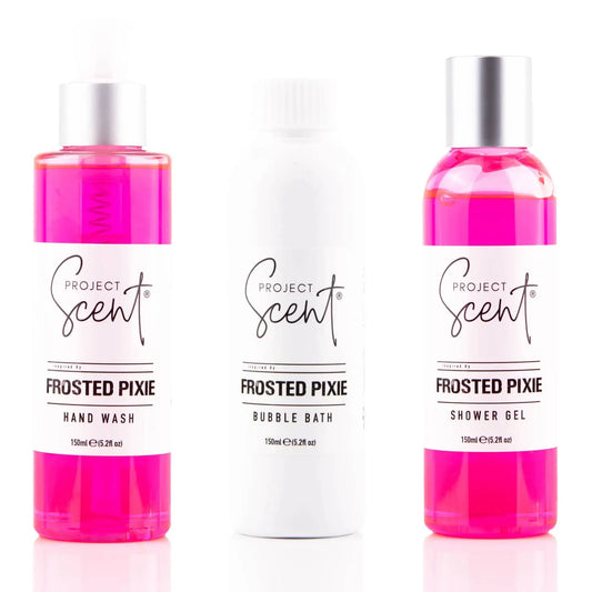 Frosted Pixie (Snow) Shower, Hand & Bubble Bath Bundle Project Scent