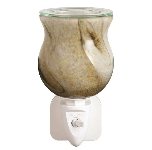 Wax Melter Plug-In – Natural Swirl (12cm) | Compact Electric Wax Burner AR2334 Aroma