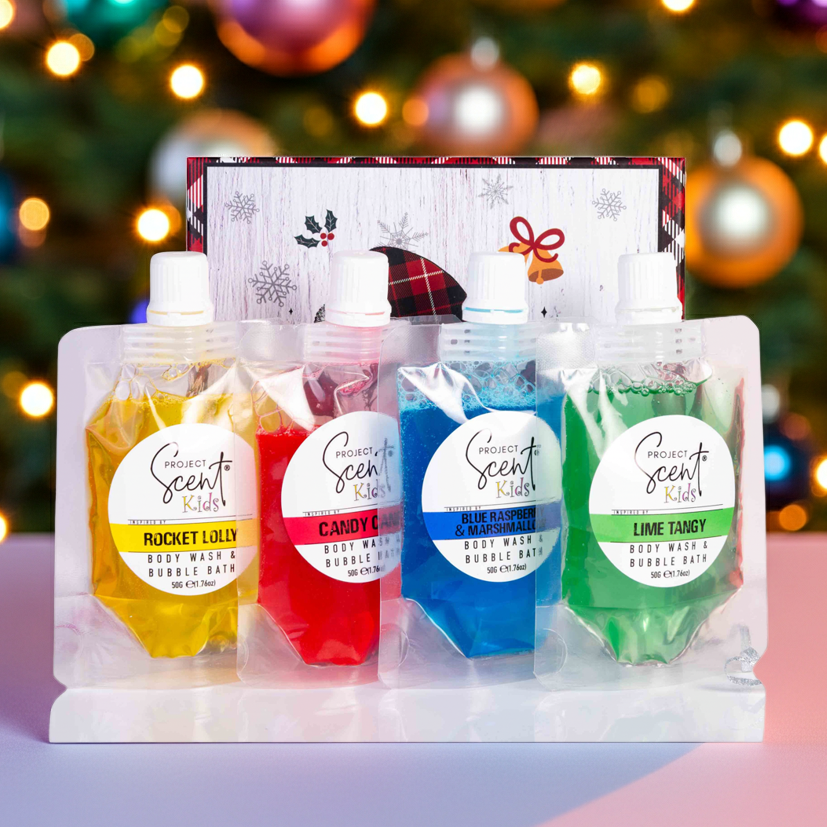 Christmas Kids 2 in 1 Body Wash/Bubble Bath Gift Set