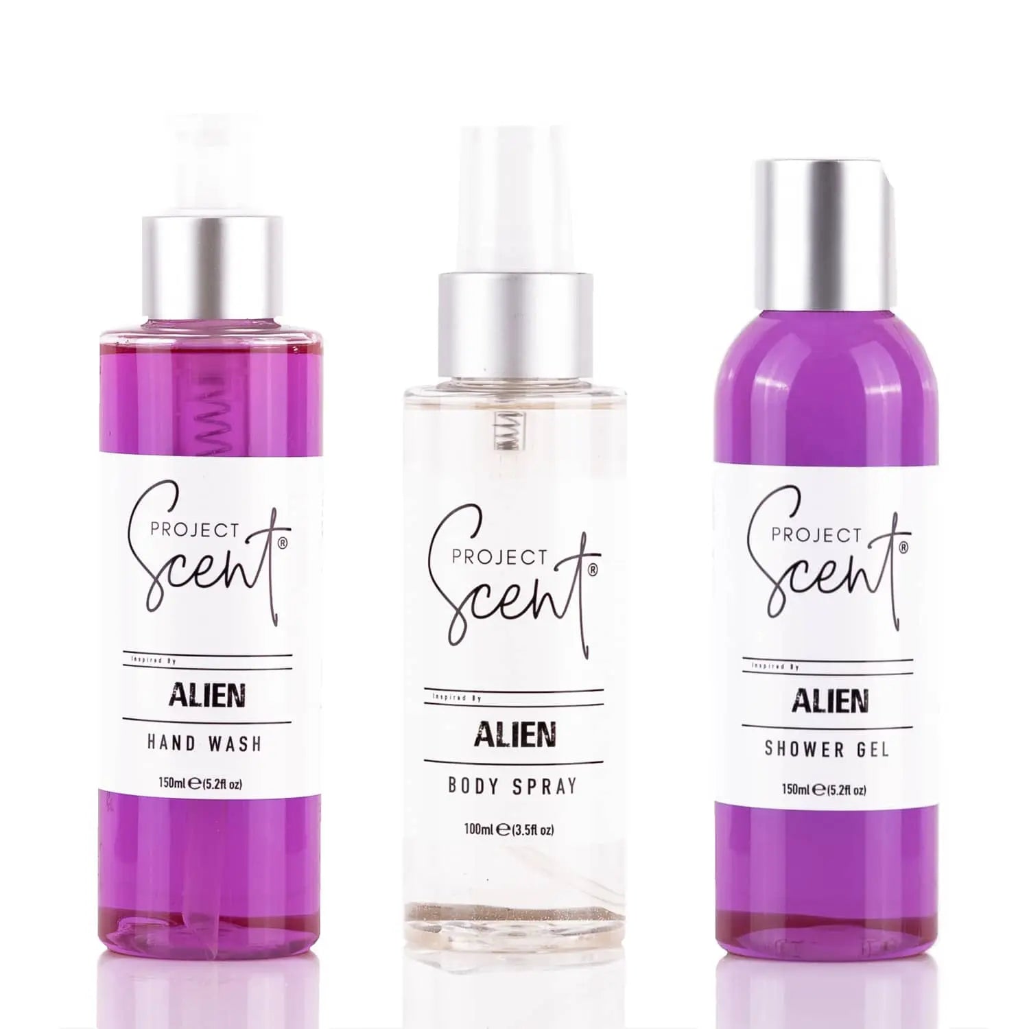 Shower Gel, Hand Wash & Body Spray Bundle Project Scent