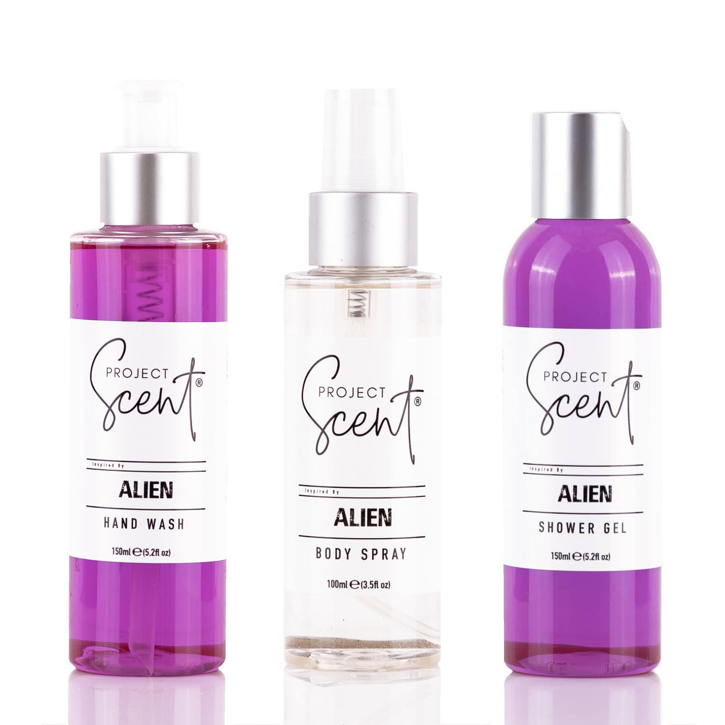 Alien Inspired Small Shower Bundle | Shower Gel, Hand Wash & Body Spray Gift Set