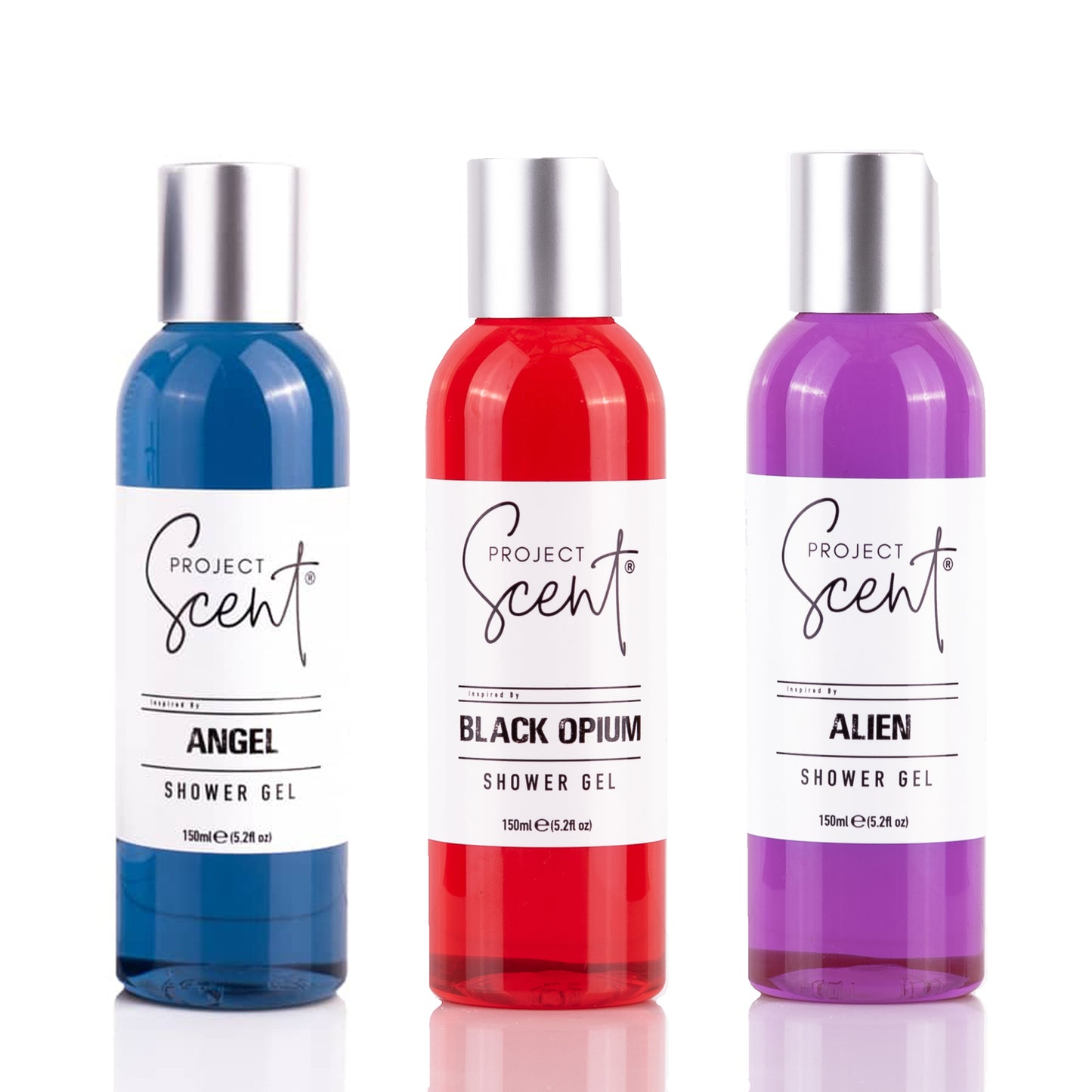 Perfume Inspired Shower Gel Bundle – Alien, Black Opium & Angel Dupe