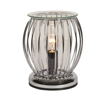 Electric Wax Melter Touch Chrome Framework Industrial Oval 17cm AR1957 - Project Scent LTD