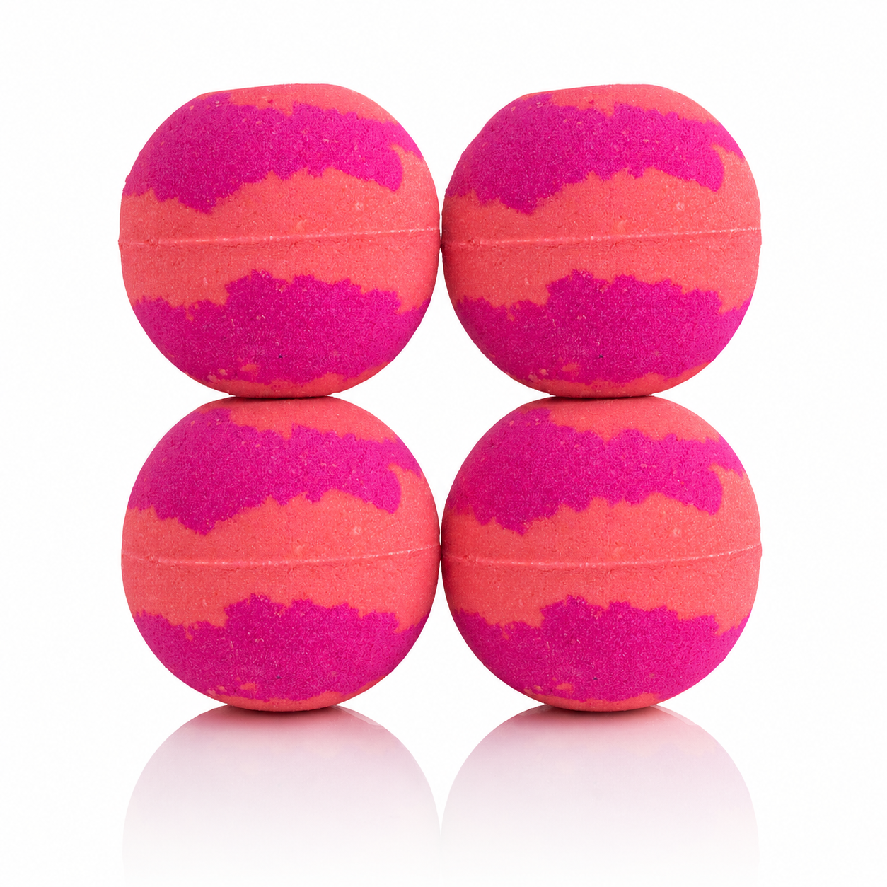 Bath Bomb Bundle with 4 matching scented bath bombs
