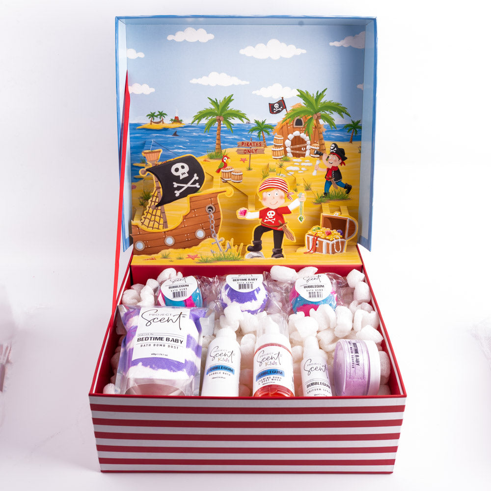 Big Pirate Pop-Up Gift Box – Deluxe Kids Bath & Pamper Set