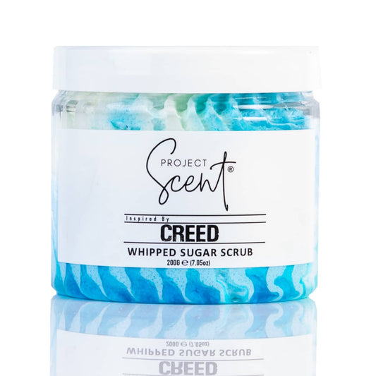 Creed Inspired Whipped Sugar Scrub With Vitamin E & Cocoa Butter 200g Project Scent