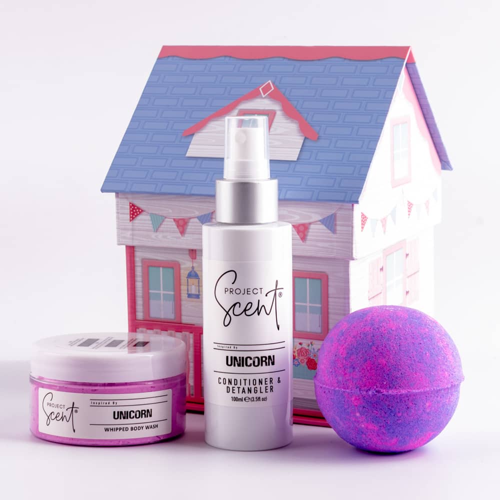 Dolls House Gift Set – Bath Bomb, Detangler & Soufflé