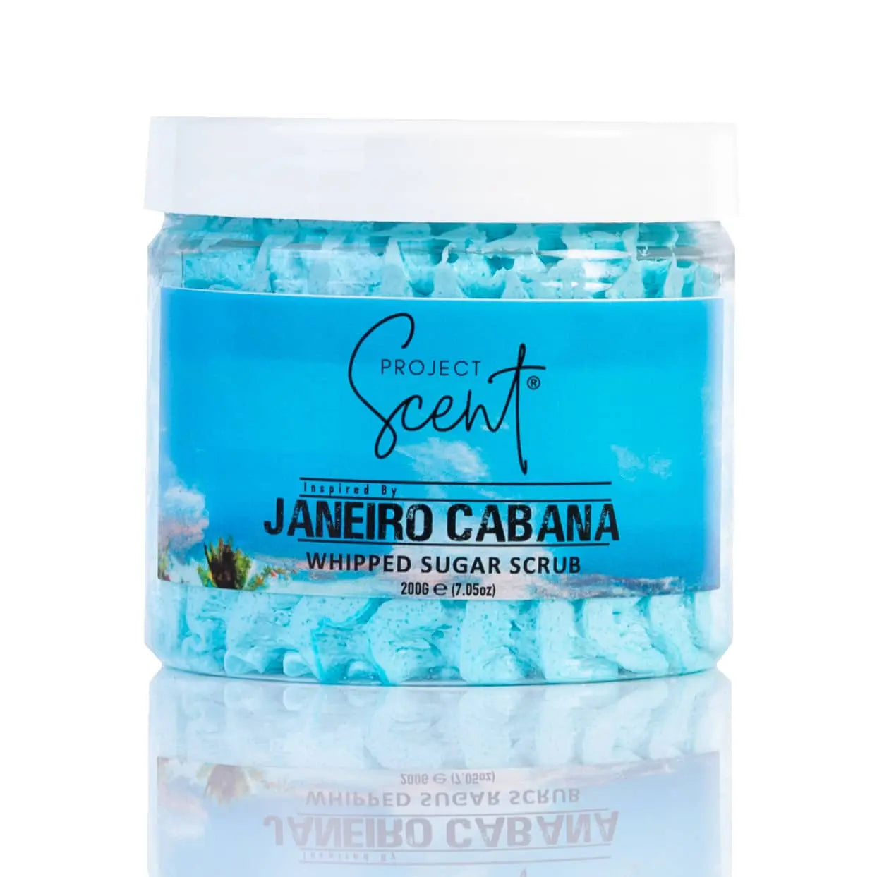 Janeiro Cabana Inspired Whipped Sugar Scrub With Vitamin E & Cocoa Butter 200g Project Scent