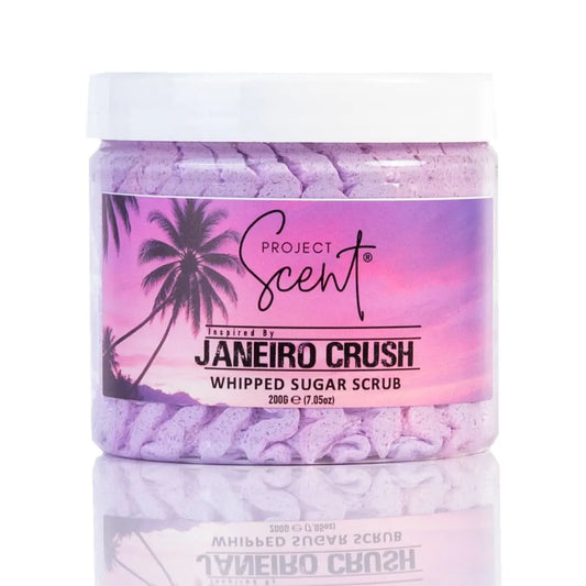 Janeiro Crush Inspired Whipped Sugar Scrub With Vitamin E & Cocoa Butter 200g Project Scent