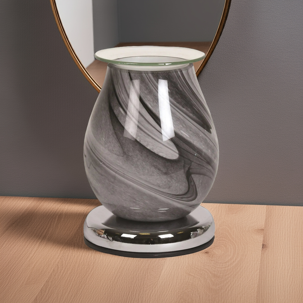 Electric Wax Burner Grey Swirl Touch AR1450