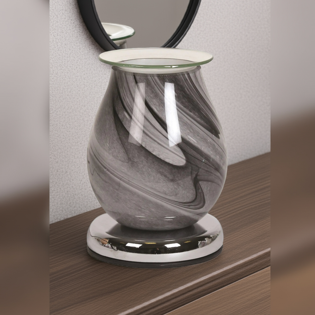 Electric Wax Burner Grey Swirl Touch AR1450
