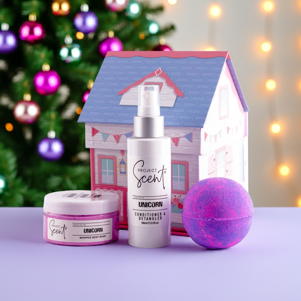 Dolls House Gift Set – Bath Bomb, Detangler & Soufflé