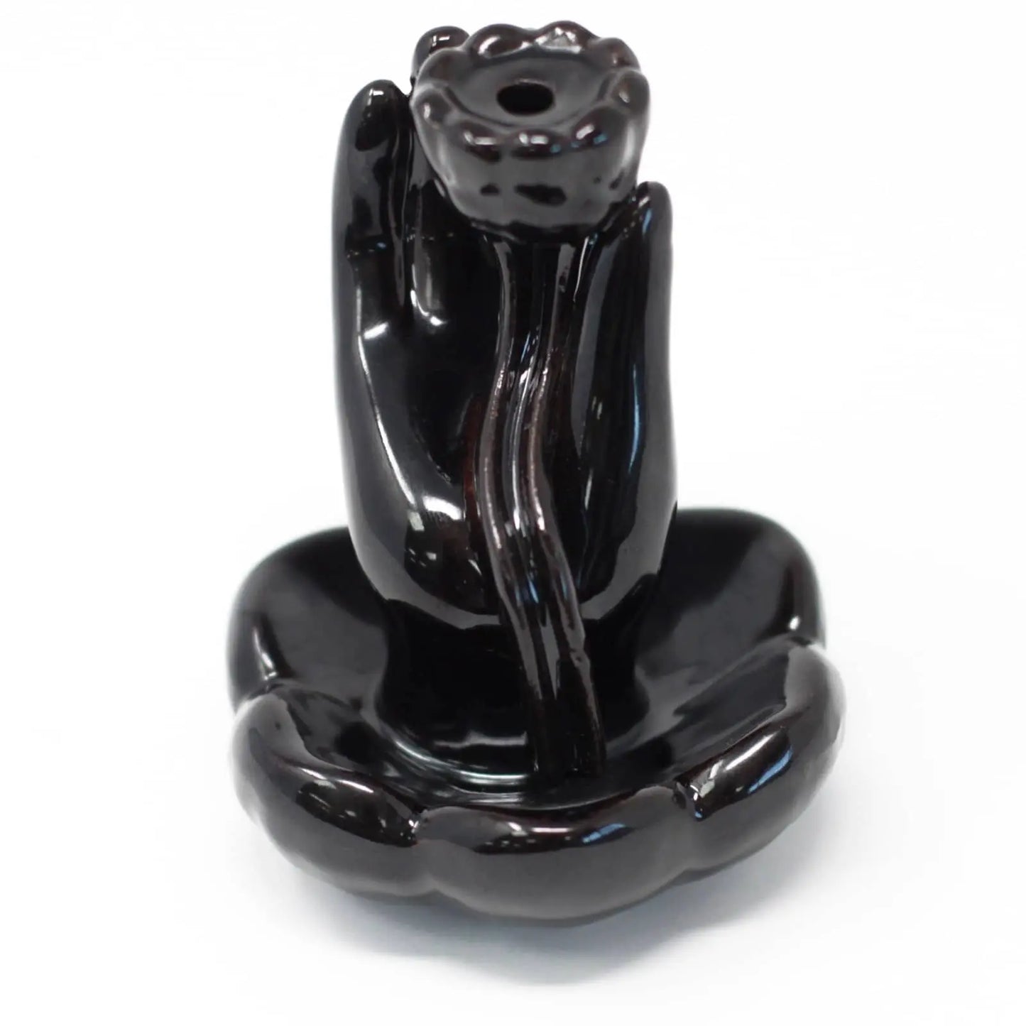 Back Flow Incense Burner - Hand & Lotus Flower BackF-01 My Store
