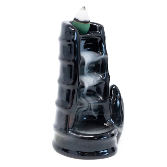 Back Flow Incense Burner - Split Bamboo Fountain BackF-04 My Store