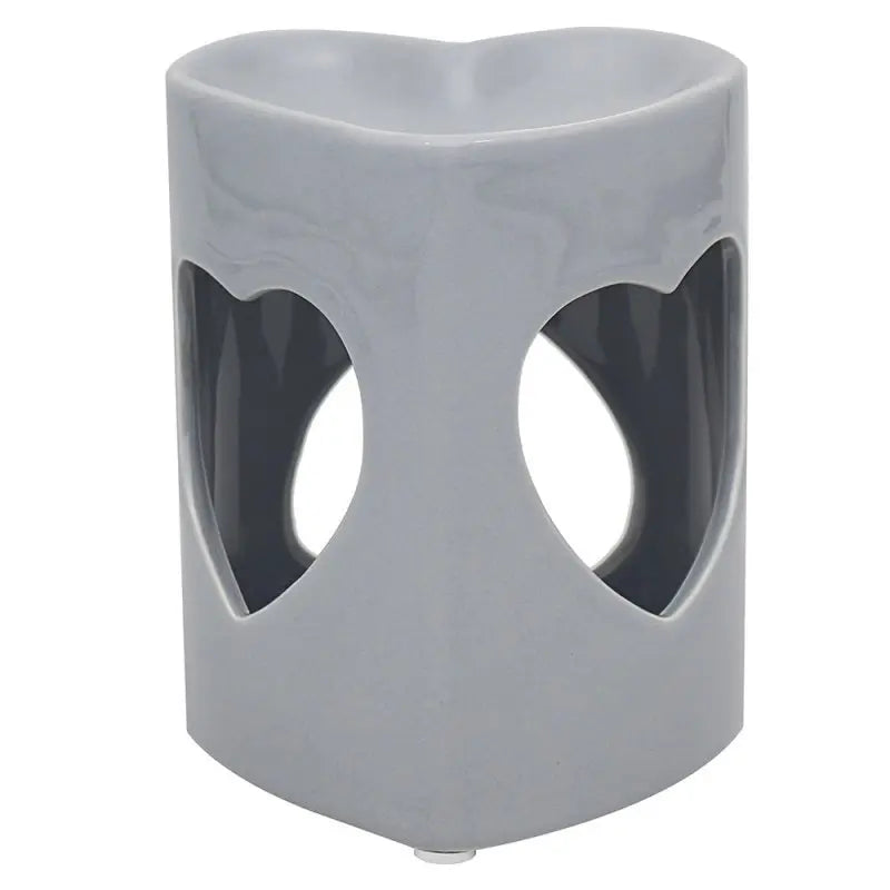 Grey or White Heart Wax Melt/Oil Burner Tea Light Burner LP47587 Desire