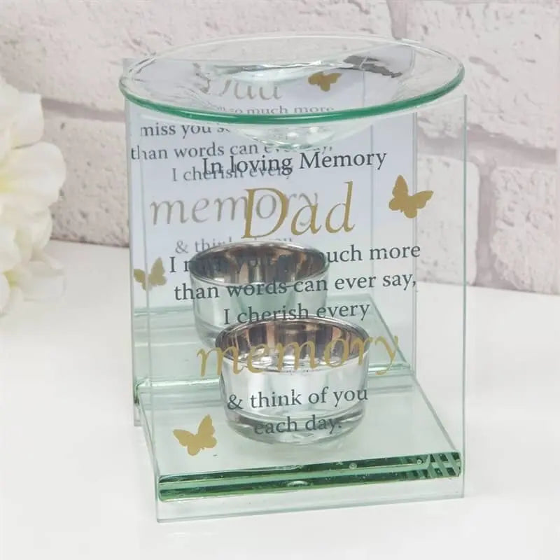 Memorial Dad Oil & Wax Glass Burner 63082 My Store
