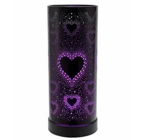 Electric Wax Melt Colour Changing Burner - Hearts Black L-7436WH Sense Aroma
