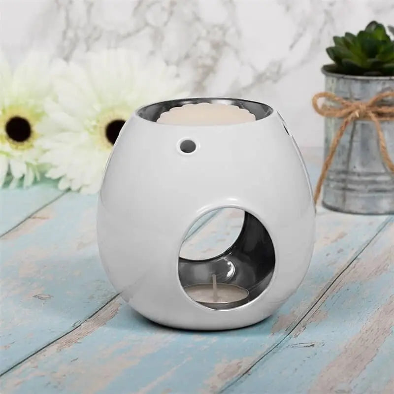 Glass Wax Melter - White LP46798 Desire