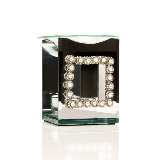 Crystal & Pearl Detail Glass Wax & Burner LP44520 Desire