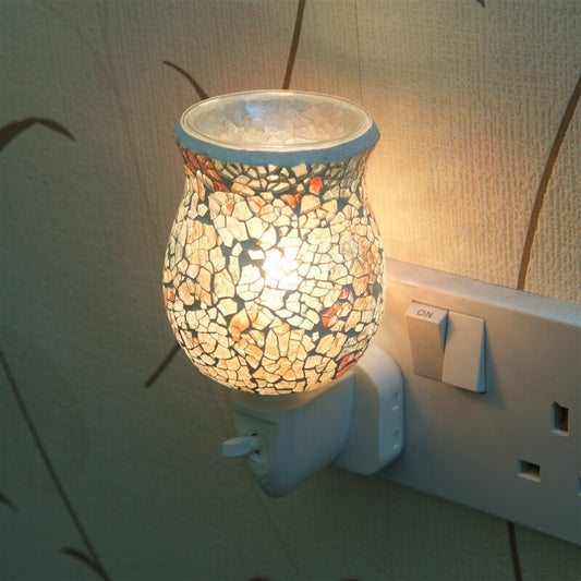 Warm Glow Mosaic Plug In Wax Melt Burner L-7107