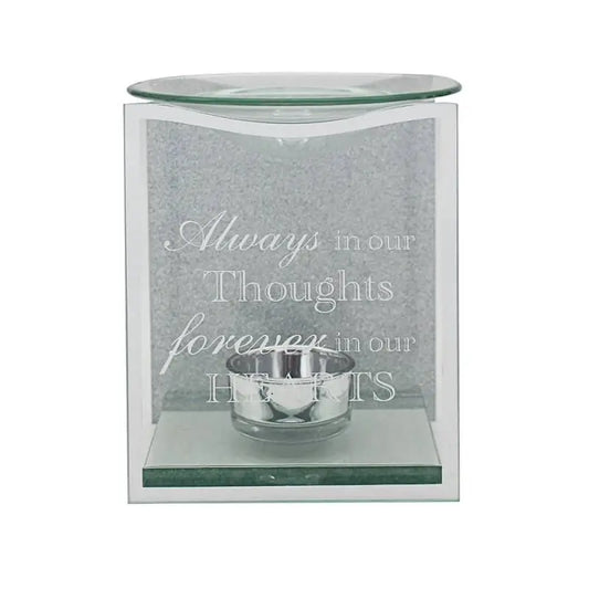 In Memory In Our Thoughts Glass Panel Oil Burner LP46607 Desire