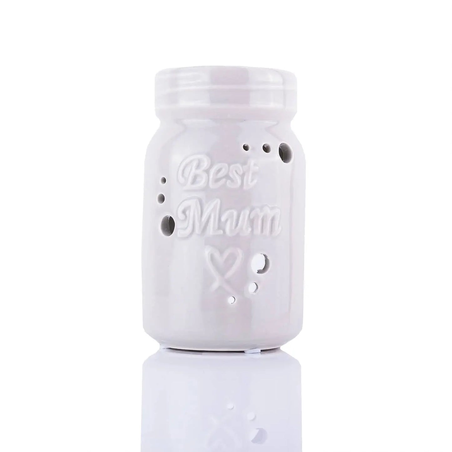 Best Mum Ceramic Wax Melter / Oil Burner 14cm - Grey My Store