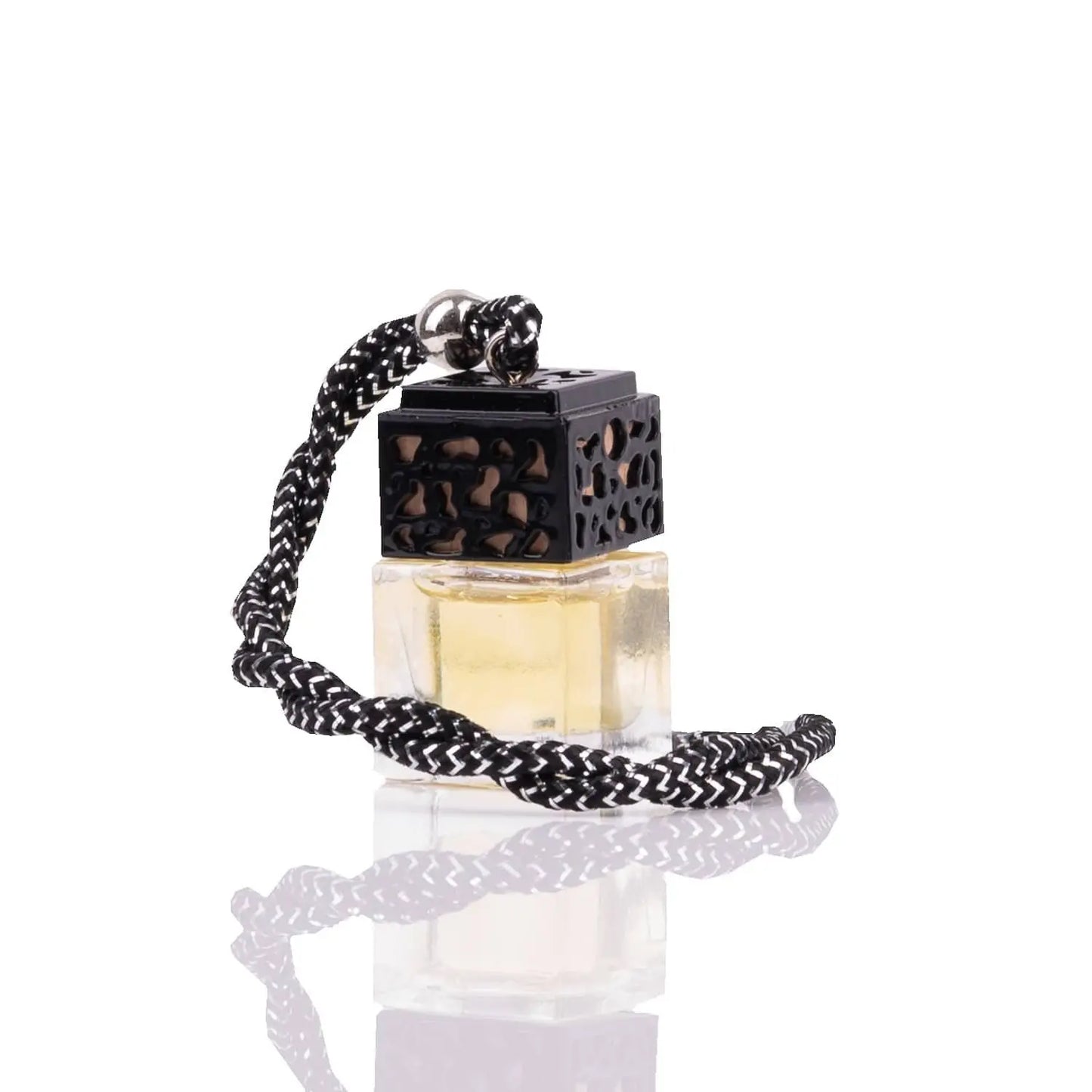 Hanging Glass Car Air Freshener | Car Perfume – Black or Silver Cap - Project Scent LTD