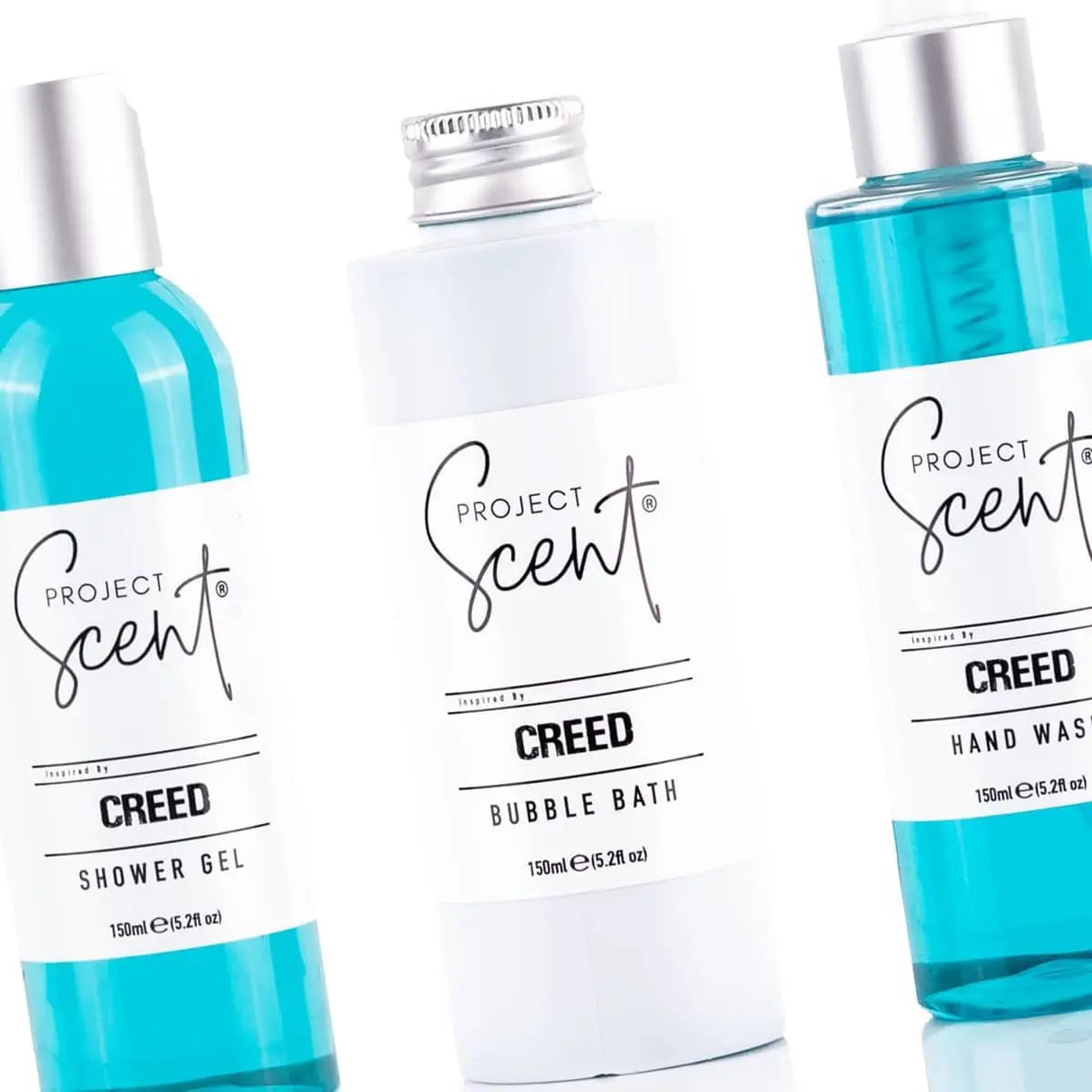 Creed Inspired Shower Gel, Hand Wash & Bubble Bath Bundle Project Scent