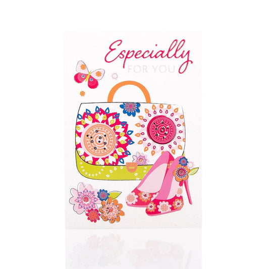 Especially For You Shoe & Bag Greeting Card My Store