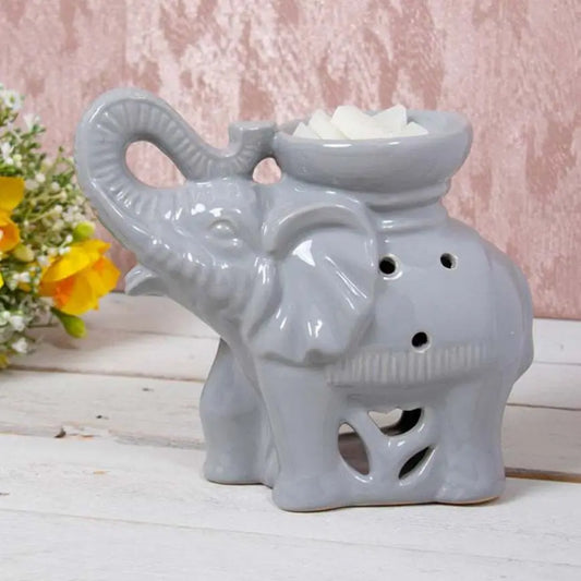Ceramic Grey Elephant Wax Melt Tea Light  burner LP46885 Desire