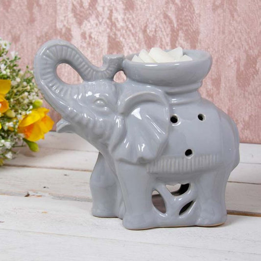 Ceramic Grey Elephant Wax Melt Tea Light  burner LP46885