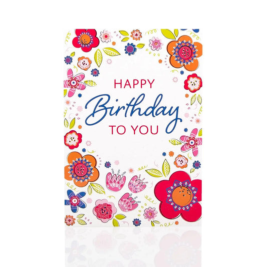 Happy Birthday To You Floral Greeting Card My Store