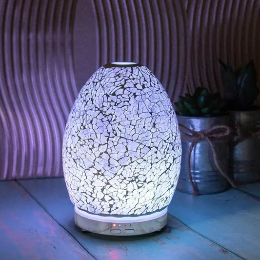 Lilac Mosaic Egg Aroma Humidifier Diffuser LP47488 Desire