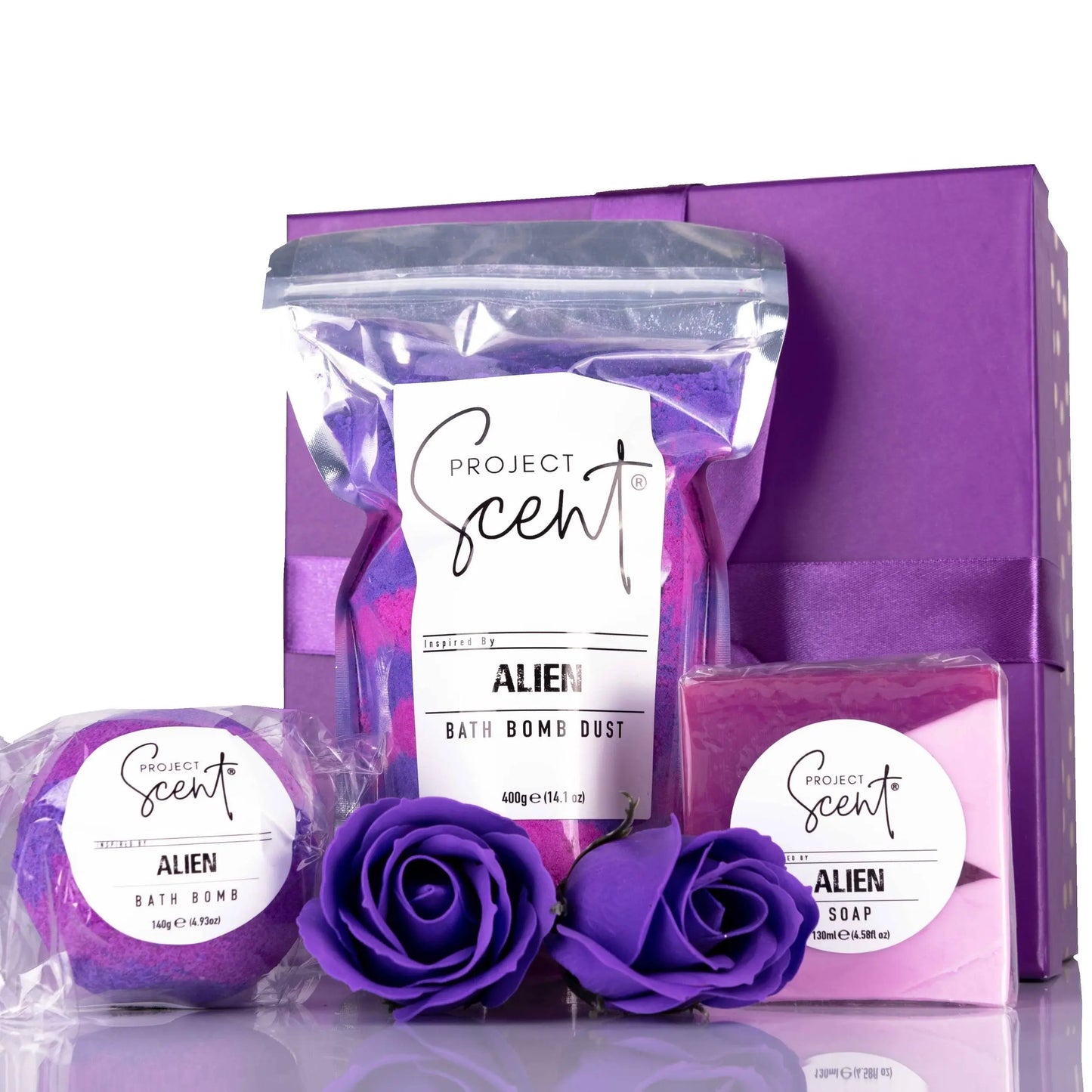 Bath Bomb, Dust & Soap Gift Set Project Scent
