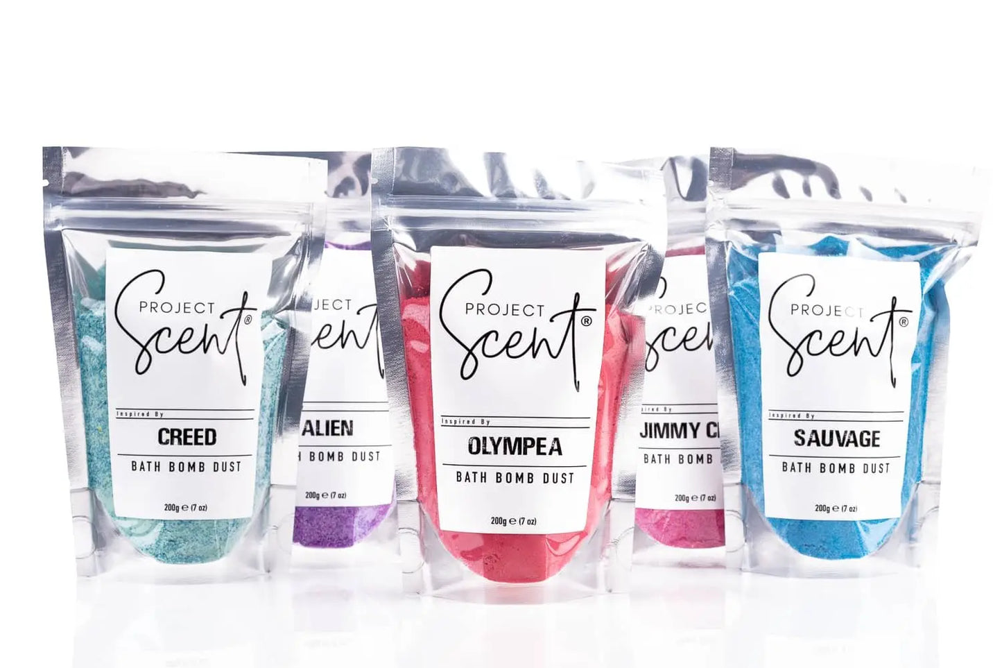Mini Bath Dust Bundle 4 x 200g Bags Project Scent