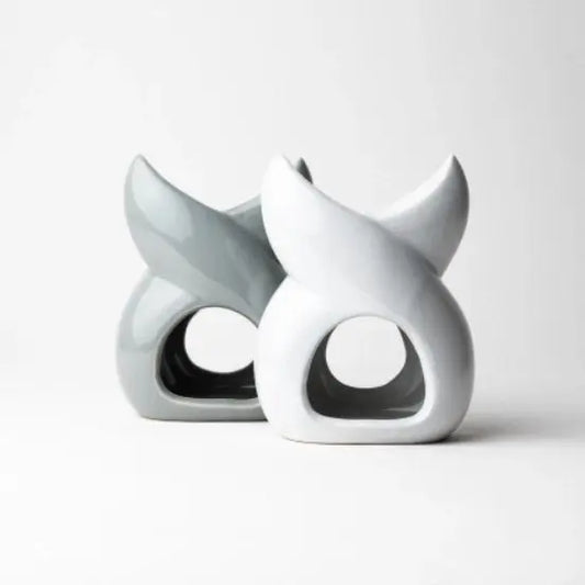 Ceramic Twisted Wax Melt Tea Light Burner Sense Aroma